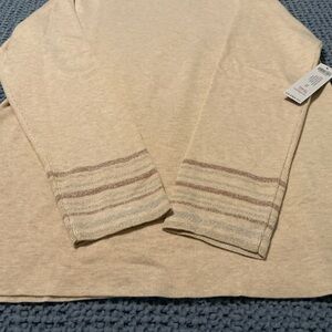Chico's Cream Turtle Neck Sweater
